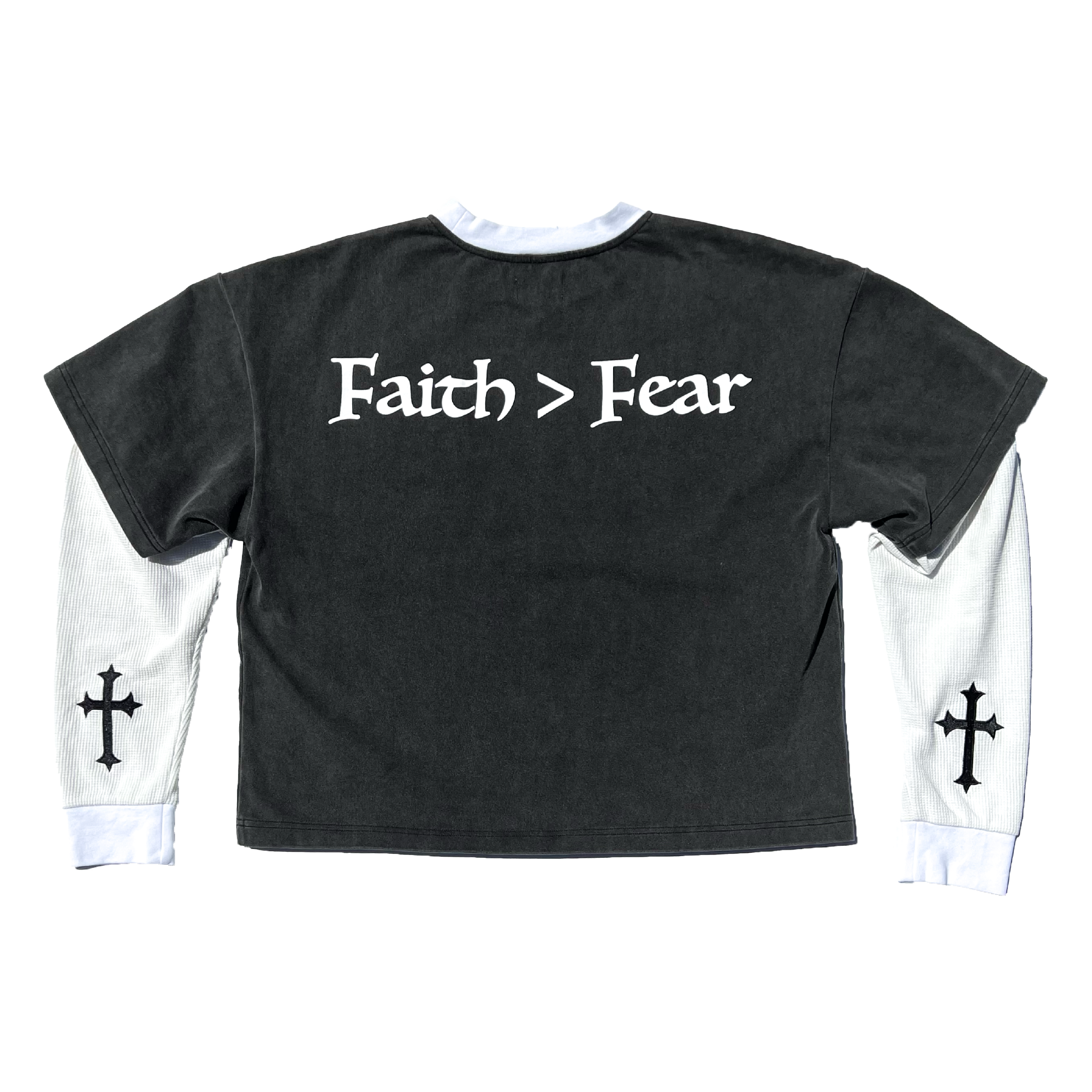 Faith > Fear Black Long Sleeve