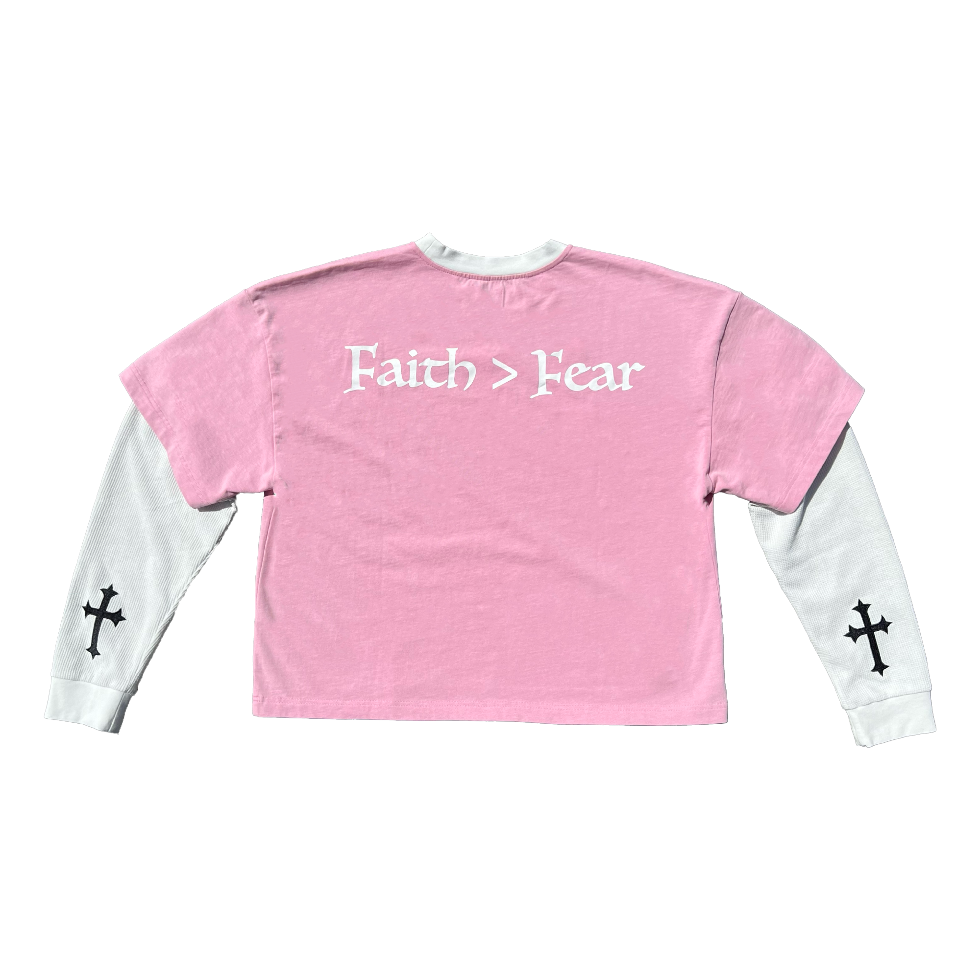 Faith > Fear PINK Long Sleeve